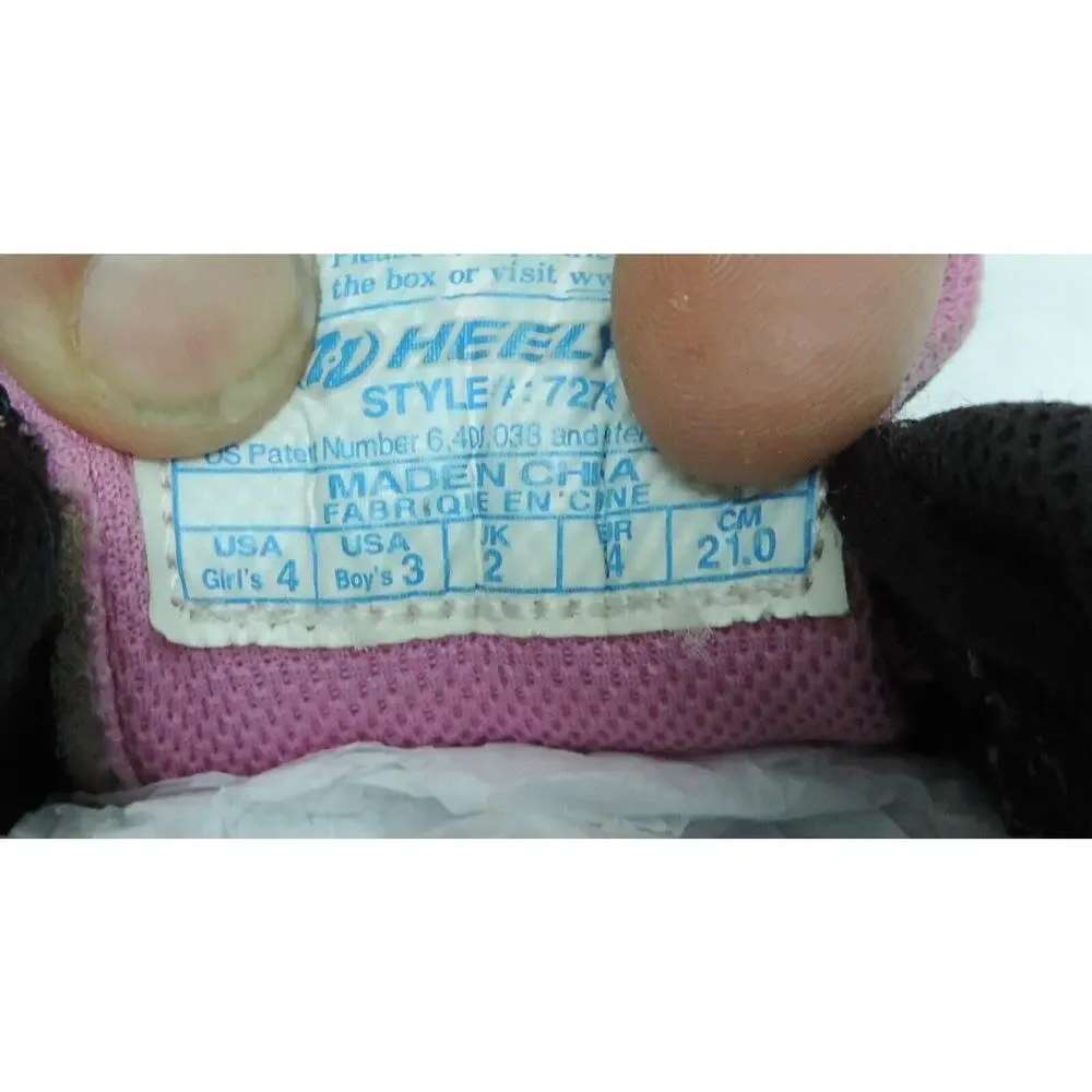 Heelys USA girls size 4 roller skate shoes skating skate shoes